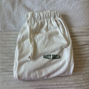 Daily Drills Sport Sweatpant Joggers - White